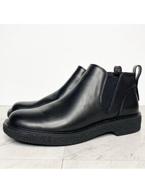 New! Franco Sarto Jellisa Black Faux Leather Bootie 9 1/2